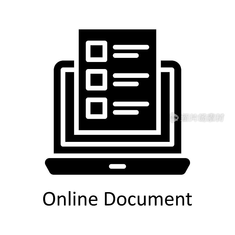 在线文档矢量实体图标设计插图。银行和支付符号在白色背景EPS 10文件